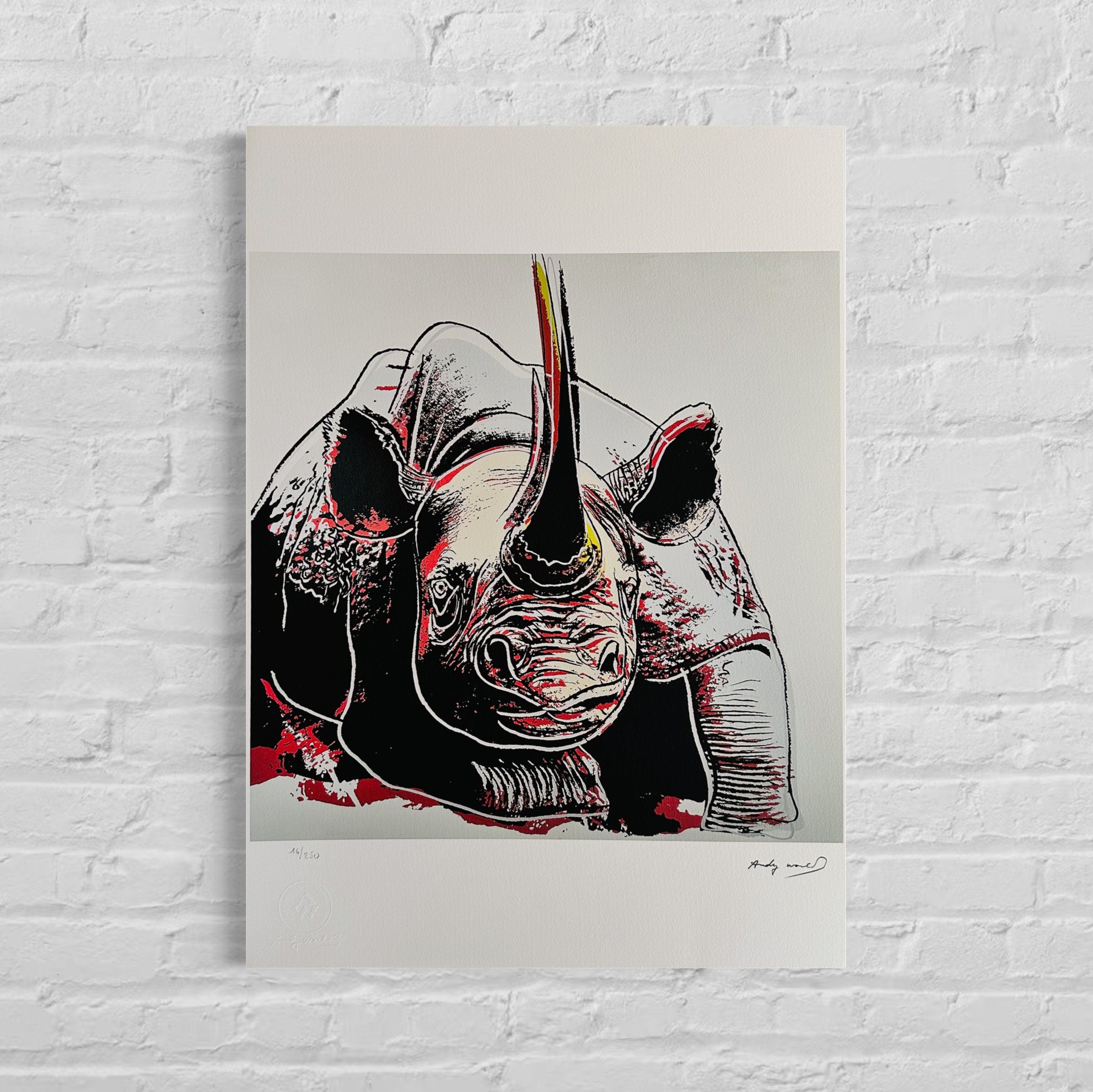 Andy Warhol neushoorn